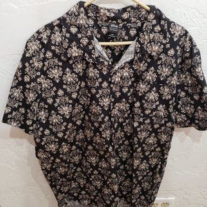 Our Universe Disney The Haunted Mansion Wallpaper Woven Button-Up